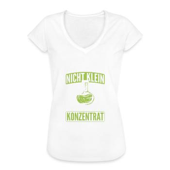 Bin Nicht Klein Sondern Konzentrat Chemiker Chemie - Frauen Vintage T-Shirt - Weiß - Vorne