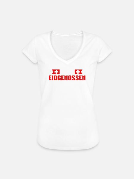 Echte Eidgenossen schwingen - Frauen Vintage T-Shirt -