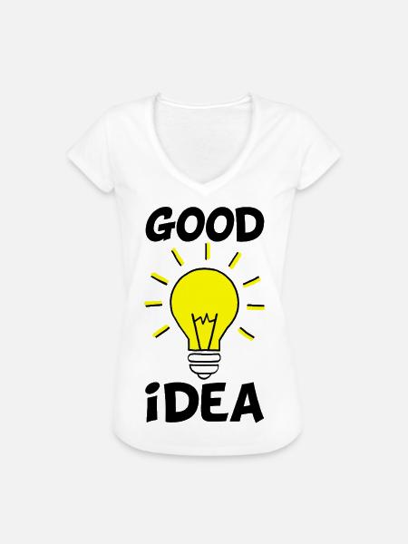 Die richtige Idee - Frauen Vintage T-Shirt - Weiß