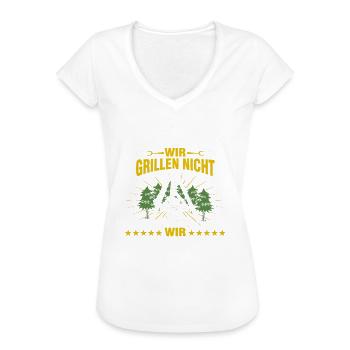 Schwenker Saarland schwenken Saarlaender grillen - Frauen Vintage T-Shirt - Weiß - Vorne
