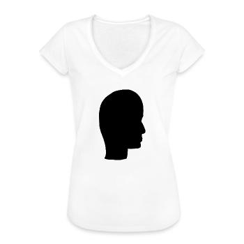 Head Profile People People Page Icon - Women's Vintage T-Shirt - white - Front - Danielle (179cm)