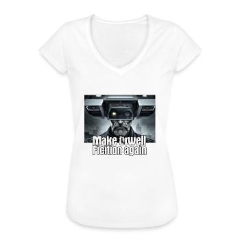Orwell Überwachung - Frauen Vintage T-Shirt - Weiß - Vorne