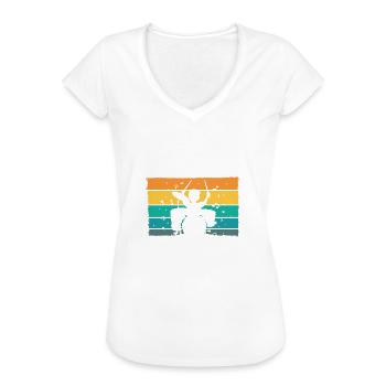 Drummer Schlagzeug Schlagzeuger 12. Geburtstag - Frauen Vintage T-Shirt - Weiß - Vorne