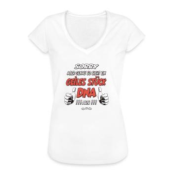 so sieht ein geiles Stück DNA aus Geschenk - Frauen Vintage T-Shirt - Weiß - Vorne