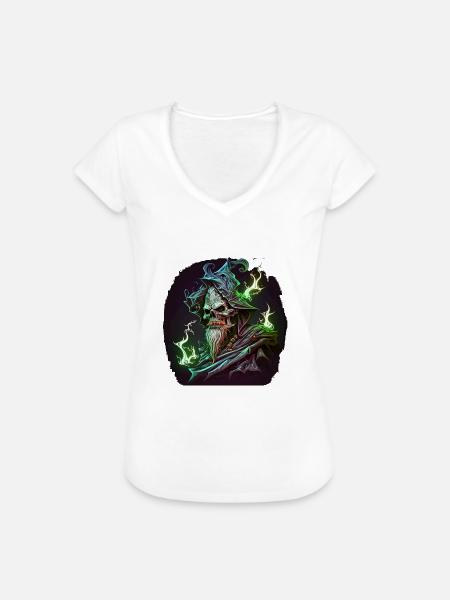 Nekromant - Frauen Vintage T-Shirt - Weiß