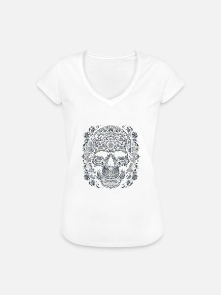 Komplizierter Akanthus - Frauen Vintage T-Shirt - Weiß