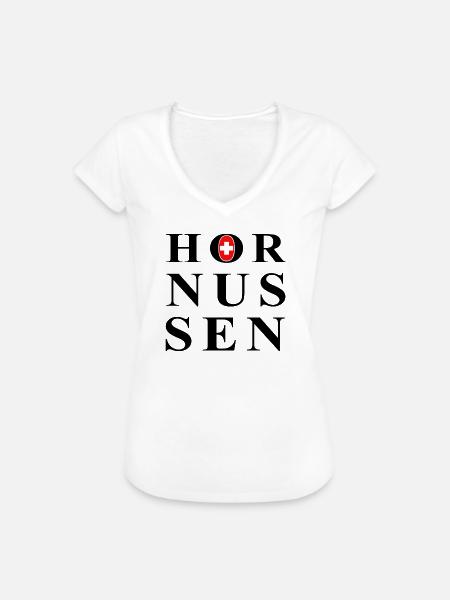 Hornussen Schweiz - Frauen Vintage T-Shirt - Weiß