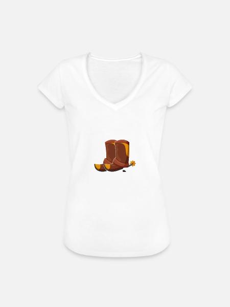Linedance Linedancer Tänzer Geschenk - Frauen Vintage T-Shirt - Weiß