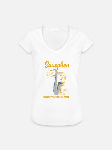 Saxophon Saxophon Saxophon - Frauen Vintage T-Shirt - Weiß
