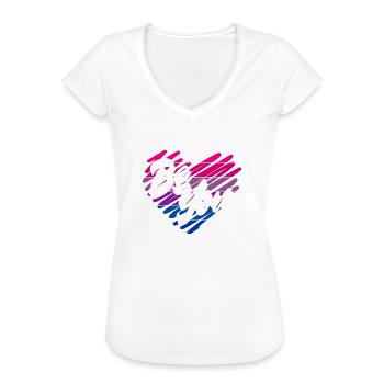 Bisexuell LGBTQ+ Bi LGBTQ - Frauen Vintage T-Shirt - Weiß - Vorne