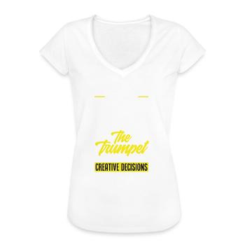 Trompete Trompeter Trompeten Spieler - Frauen Vintage T-Shirt - Weiß - Vorne
