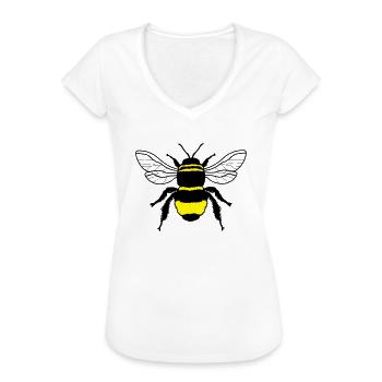 Abeille - T-shirt vintage Femme - blanc - Devant