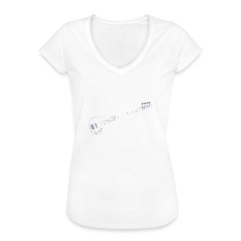 Bass Gitarrist Musiker Gear Funk Rock Jazz - Frauen Vintage T-Shirt - Weiß - Vorne