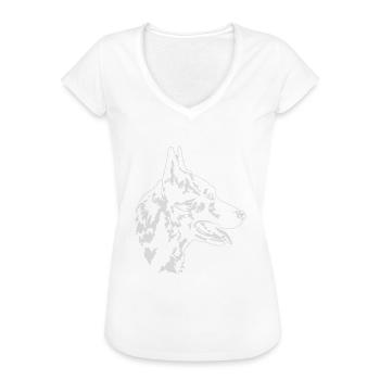 HOLLANDSE HERDER - HOLLANDSE HERDERSHOND Wilsigns - Frauen Vintage T-Shirt - Weiß - Vorne