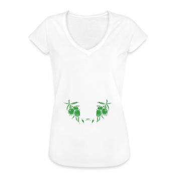 Gin Alkohol Trinken Geschenk · Gin macht schön - Frauen Vintage T-Shirt - Weiß - Vorne