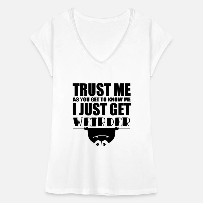 citation drôle plus étrange T-shirt vintage Femme