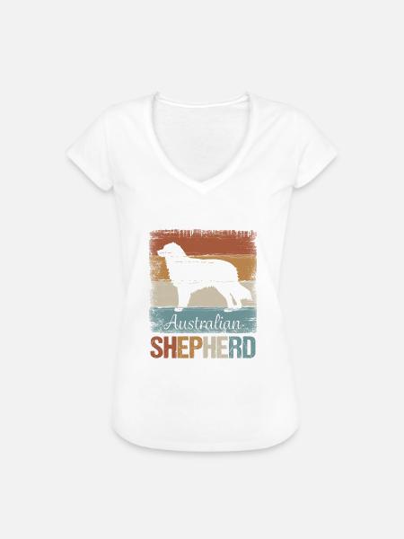 Australian Shepherd - Frauen Vintage T-Shirt - Weiß