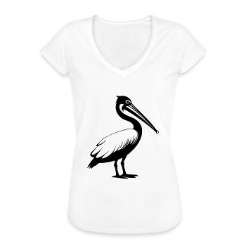 Pelican - Women's Vintage T-Shirt - white - Front - Danielle (179cm)