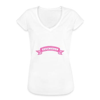 Geschieden Frau Scheidung Geschenk - Frauen Vintage T-Shirt - Weiß - Vorne