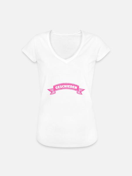 Geschieden Frau Scheidung Geschenk - Frauen Vintage T-Shirt - Weiß