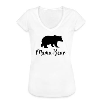 Maman Ours Meilleur Mère Idée cadeau Famille - T-shirt vintage Femme - blanc - Devant