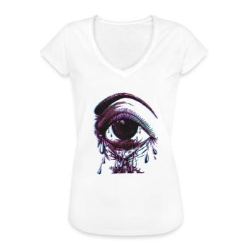 Eye - Streetwear - Illustration - T-shirt vintage Femme - blanc - Devant