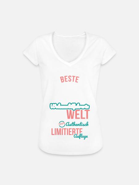Beste Wohnmobilfahrerin - 100% Authentisch - Frauen Vintage T-Shirt - Weiß
