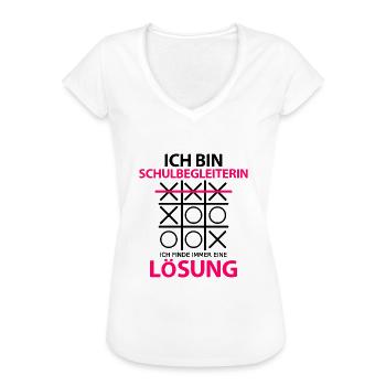 Schulbegleiterin Lustige Sprüche um Danke zu Sagen - Frauen Vintage T-Shirt - Weiß - Vorne