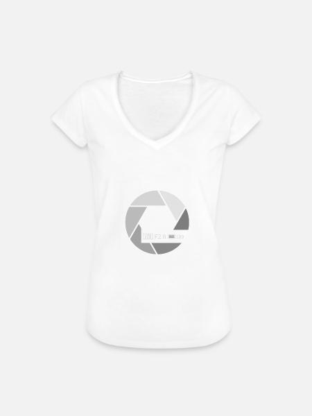 Camera Settings - Frauen Vintage T-Shirt - Weiß