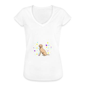 Labrador Hundehalter Geschenk Hunde - Frauen Vintage T-Shirt - Weiß - Vorne