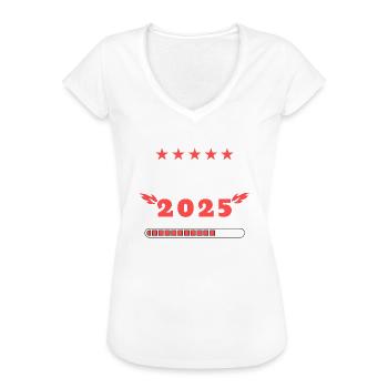 Rente 2025 für alle die bald in Rente gehen - Frauen Vintage T-Shirt - Weiß - Vorne
