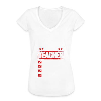 Englischlehrerin Englisch Lehrer - Frauen Vintage T-Shirt - Weiß - Vorne