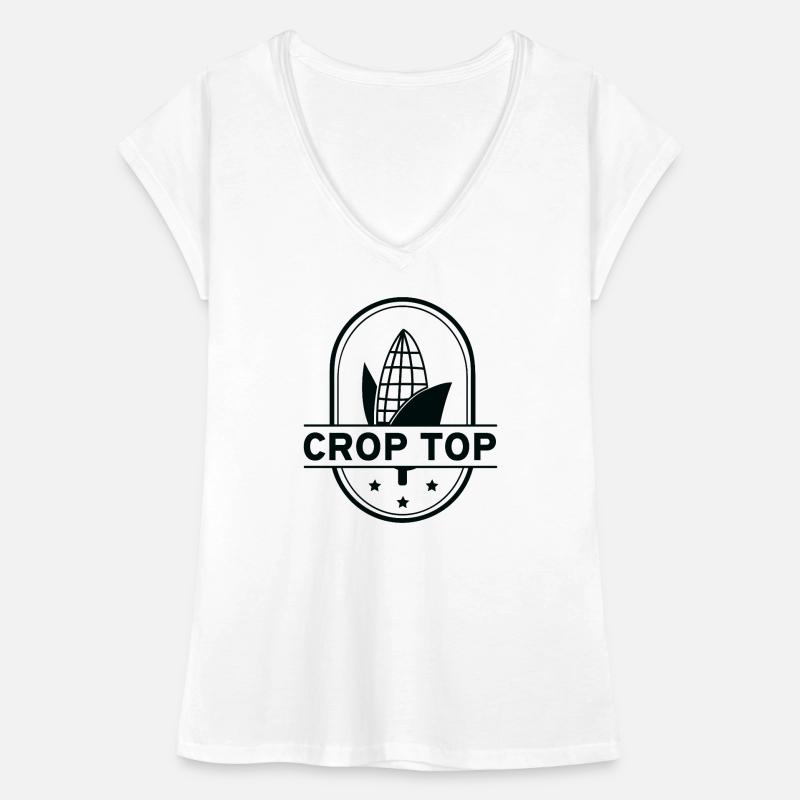 Crop-Top Frauen Vintage T-Shirt