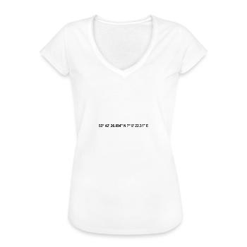 Norderney coordinates - Women's Vintage T-Shirt - white - Front - Danielle (179cm)