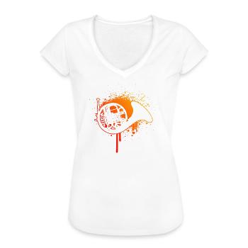 Damen Hornisten Hornist Waldhorn Waldhornspieler - Frauen Vintage T-Shirt - Weiß - Vorne