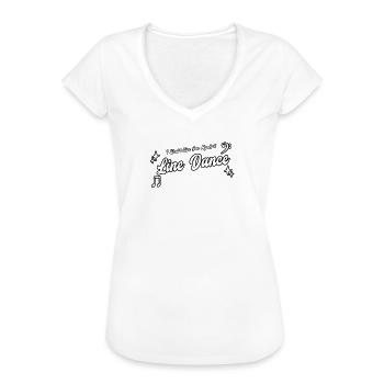 Romantic Line Dance - Frauen Vintage T-Shirt - Weiß - Vorne
