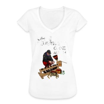 Ohne Feuerwerk Ohne Mich - Frauen Vintage T-Shirt - Weiß - Vorne