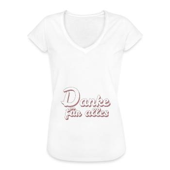 kleines Dankeschön - Frauen Vintage T-Shirt - Weiß - Vorne