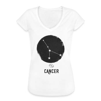 Krebs-Sternzeichen - Frauen Vintage T-Shirt - Weiß - Vorne - Danielle (179cm)