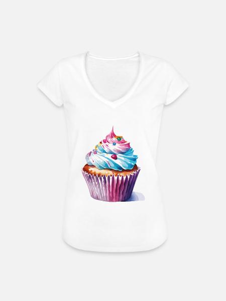 cupcake 2 2 - Frauen Vintage T-Shirt - Weiß