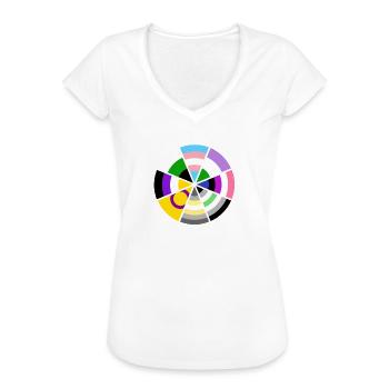 100% OKAY: Pride & Gender-Identität - Frauen Vintage T-Shirt - Weiß - Vorne