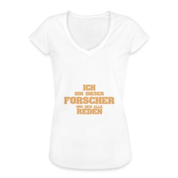 Forscher als Beruf - Frauen Vintage T-Shirt - Weiß - Vorne