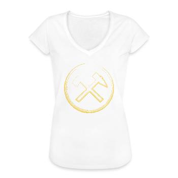 Ruhrpott Schlägel und Eisen Ruhrgebiet - Frauen Vintage T-Shirt - Weiß - Vorne