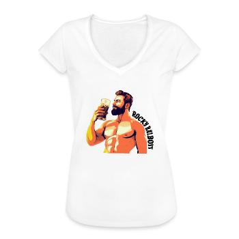 Rocky Balboit! - Women's Vintage T-Shirt - white - Front - Danielle (179cm)