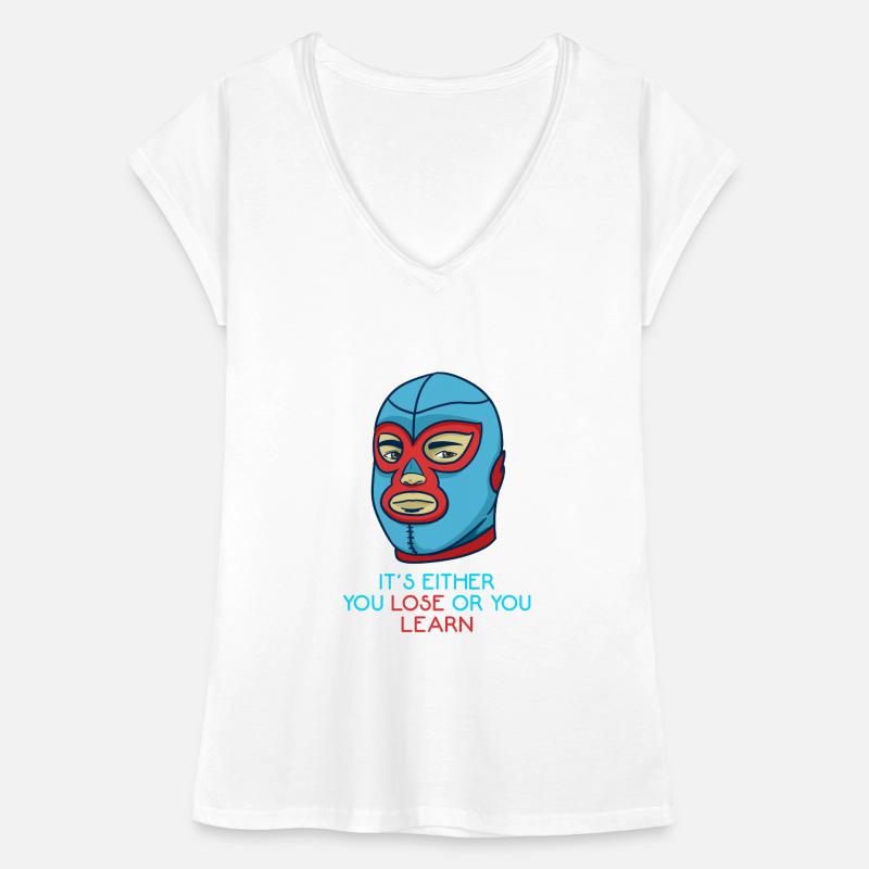 Entweder du verlierst oder du lernst Frauen Vintage T-Shirt