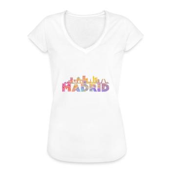 Madrid - Frauen Vintage T-Shirt - Weiß - Vorne