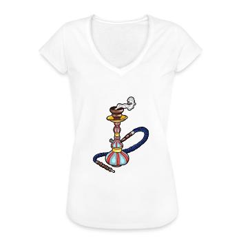 hookah - Women's Vintage T-Shirt - white - Front - Danielle (179cm)