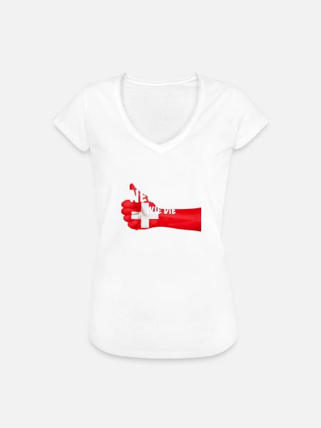 Neutral wie die Schweiz - Frauen Vintage T-Shirt - Weiß