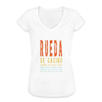 Salsa Rueda Latino Tanz T-Shirt - Frauen Vintage T-Shirt - Weiß - Vorne