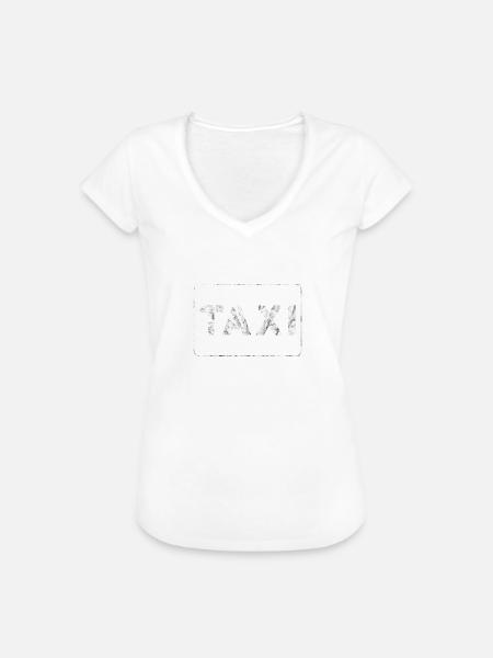 Taxi - Frauen Vintage T-Shirt - Weiß